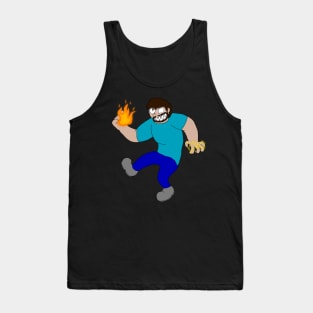 Toon Herobrine With Powers Tank Top